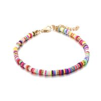 Fashion Alloy Artificial Gemstone Color Round Anklet Set Combination main image 6