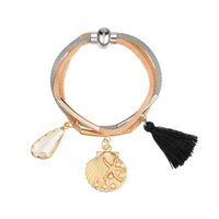 European And American Fashion Trend Pearl Tassel Starfish Alloy Bracelet main image 2