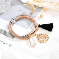 European And American Fashion Trend Pearl Tassel Starfish Alloy Bracelet main image 3