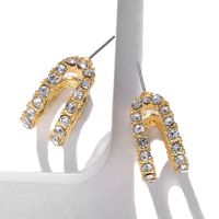 Fashion Alloy Diamond Earrings main image 3