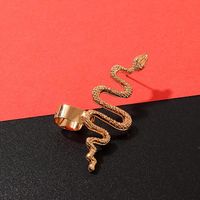 Fashion Metal Snake-shaped Clip Earrings main image 3