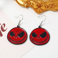 Halloween Spooky Cartoon Painted Earrings main image 2