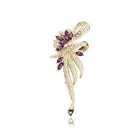 Fashion Full Diamond Bouquet Crystal Brooch main image 5