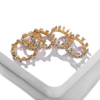 2019 Koreanischer Neuer Stil Trend Ige Legierung Diamant Ring Mode All-match-ring Armband Jiaqi Schmuck Spot Großhandel main image 5