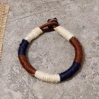 Bohemian Hand-woven Cowhide Bracelet Color Twine Bracelet main image 3