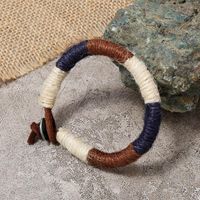 Bohemian Hand-woven Cowhide Bracelet Color Twine Bracelet main image 4