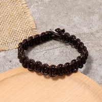 Hand-woven Leather Bracelet Simple Retro Bangle main image 3