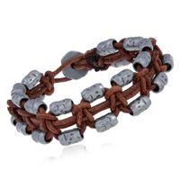 Hand-woven Vintage Leather Bracelet main image 1