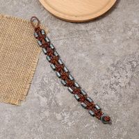 Hand-woven Vintage Leather Bracelet main image 5