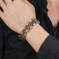 Hand-woven Vintage Leather Bracelet main image 6