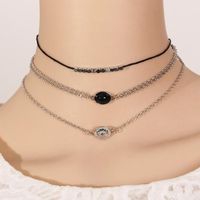 New Gemstone Carved Multi-layer Necklace main image 1