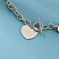Silver Chain Love Circle Letter Love You More Necklace main image 5