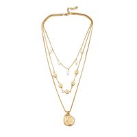 Fashion Alloy Pearl Flower Necklace sku image 1