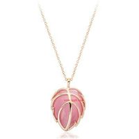 Sweet And Lovely Maple Leaf Pendant Fresh Opal Necklace sku image 2