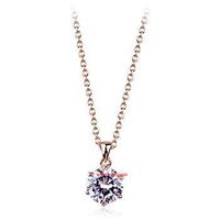Exquisite And Simple Temperament Items Exquisite Small Crystal Pendant Necklace Fresh Temperament Female Jewelry 133614 sku image 1