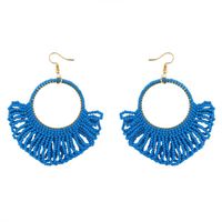 Fashion Geometric Fan-shaped Rice Beads Earrings sku image 4