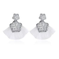 Croix-frontière Fournir Européen Et Américain Populaire Ornement Vintage Bohème Ethnique Boucles D'oreilles En Forme D'éventail Bande Ligne Gland Boucles D'oreilles Pour Les Femmes sku image 2