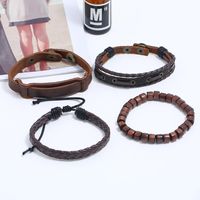 New Vintage Woven Leather Leather Bracelet main image 4