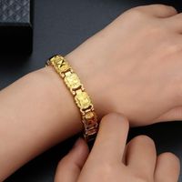 Couple Alloy Plating 18k Gold Magnetic Adjustable Bracelet main image 5