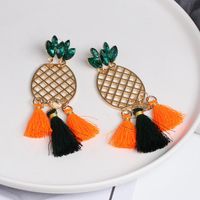 Fashion Pineapple Tassel Earrings main image 4