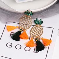 Fashion Pineapple Tassel Earrings main image 2