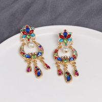 Fashion Baroque Vintage Alloy Fringe Stud Earrings main image 2