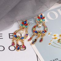 Fashion Baroque Vintage Alloy Fringe Stud Earrings main image 4