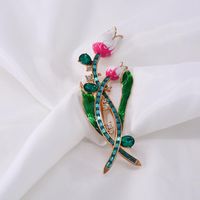 Fashion Tulip Brooch Rhinestone Shawl Collar Large Brooch main image 4