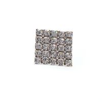 European And American Style Square Full Diamond Brooch main image 5