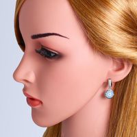 Europäische Und Amerikanische Mode Damen Persönlichkeit Übertrieben Zirkon Große Ohrringe All-match Mode Exquisite Anhänger Accessoires Großhandel Erm96 main image 3