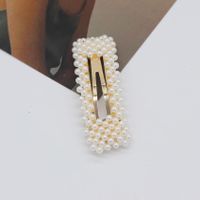 New Sparkling Diamond Pearl Tiara Hair Clip main image 3