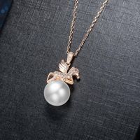 Creative Small Pegasus Pearl Female 925 Sterling Silver Short Necklace main image 1