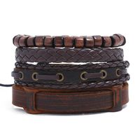 New Vintage Woven Leather Leather Bracelet sku image 1