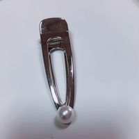 New Sparkling Diamond Pearl Tiara Hair Clip sku image 5