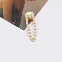 New Sparkling Diamond Pearl Tiara Hair Clip sku image 1