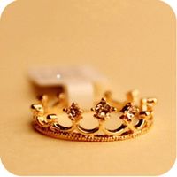 Korean Version Of The Small Pepper Crown Princess Ring main image 2