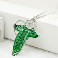 Europe And The United States Explosives Lord Of The Rings Elf Leaf Brooch Necklace main image 2