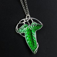 Europe And The United States Explosives Lord Of The Rings Elf Leaf Brooch Necklace main image 6