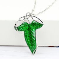 Europe And The United States Explosives Lord Of The Rings Elf Leaf Brooch Necklace main image 5