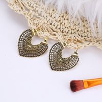 Retro Heart Plating Alloy No Inlaid Earrings main image 3