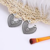 Retro Heart Plating Alloy No Inlaid Earrings main image 4