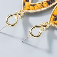 Fashion Simple Earrings Snakeskin Pattern Retro Alloy Drop Shape Christmas main image 3