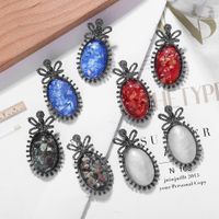 Fashion Simple Alloy Gemstone Earrings Retro Low-key Gravel main image 6