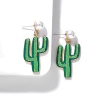 Jiaqi Ornement Coréenne Style Nouvelle Alliage De Baisse De Perle D'huile Couture Boucles D'oreilles Gouttes Pour Les Oreilles De Mode Hippie Boucle D'oreille Avec Même Génération Genre Cheveux main image 5