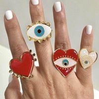 Fashion Devil Eye Ring Open Punk main image 2