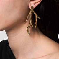 Fashion Irregular Simple Creative Geometric Denim Earrings sku image 1