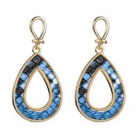 Fashion Simple Earrings Snakeskin Pattern Retro Alloy Drop Shape Christmas sku image 2