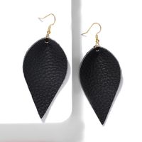 Leather Leaf Earrings Are Uniquely Simple sku image 1