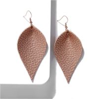 Leather Leaf Earrings Are Uniquely Simple sku image 2