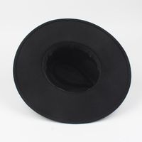 أسود الأزياء الجاز قبعة النسخة الكورية من الصوف واسعة قبعة main image 4